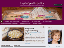 Tablet Screenshot of angiesopenrecipebox.com